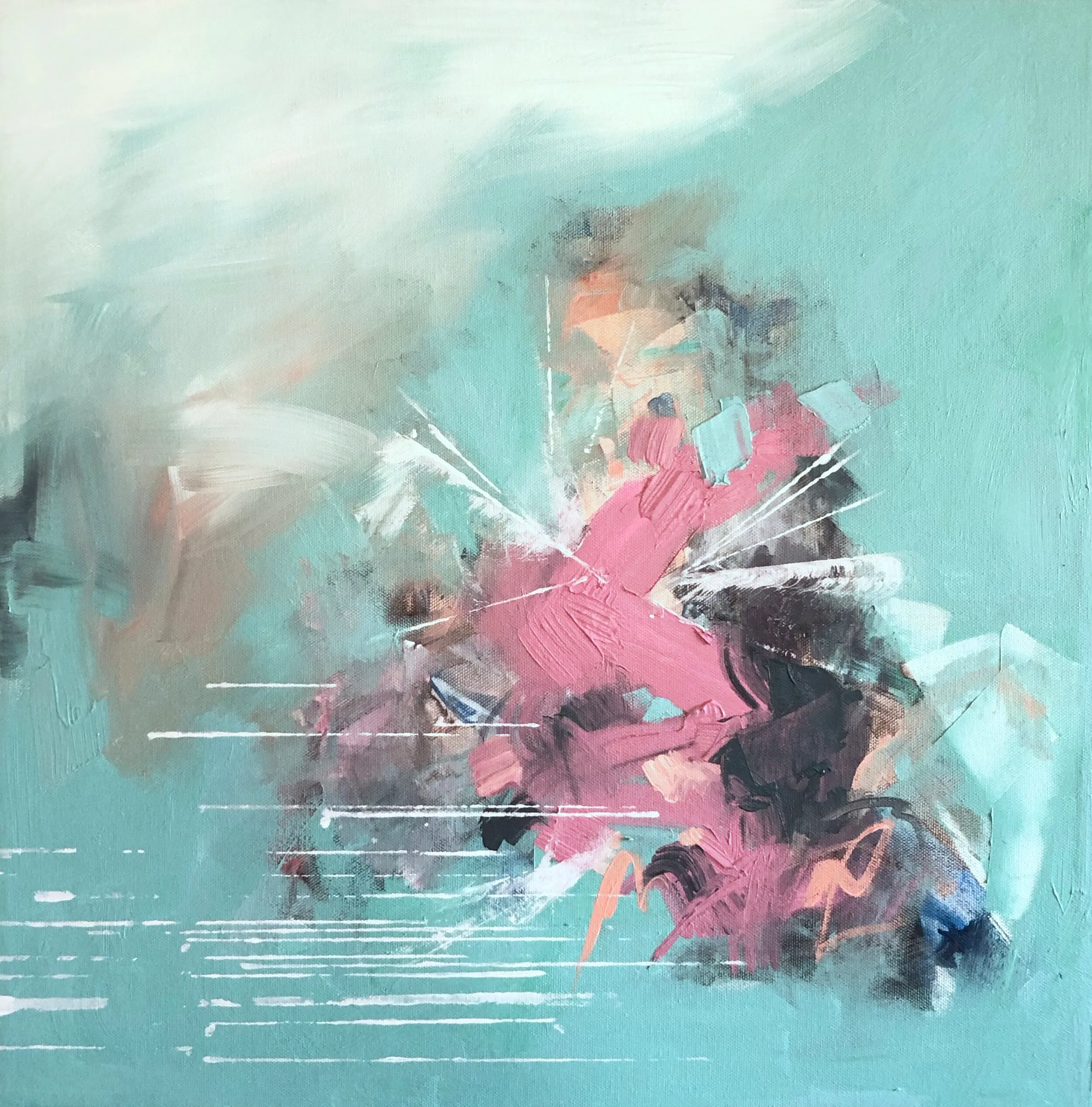 Lead the Way, Acrylic on canvas, 18” x 8”, by Chelsie Wilson