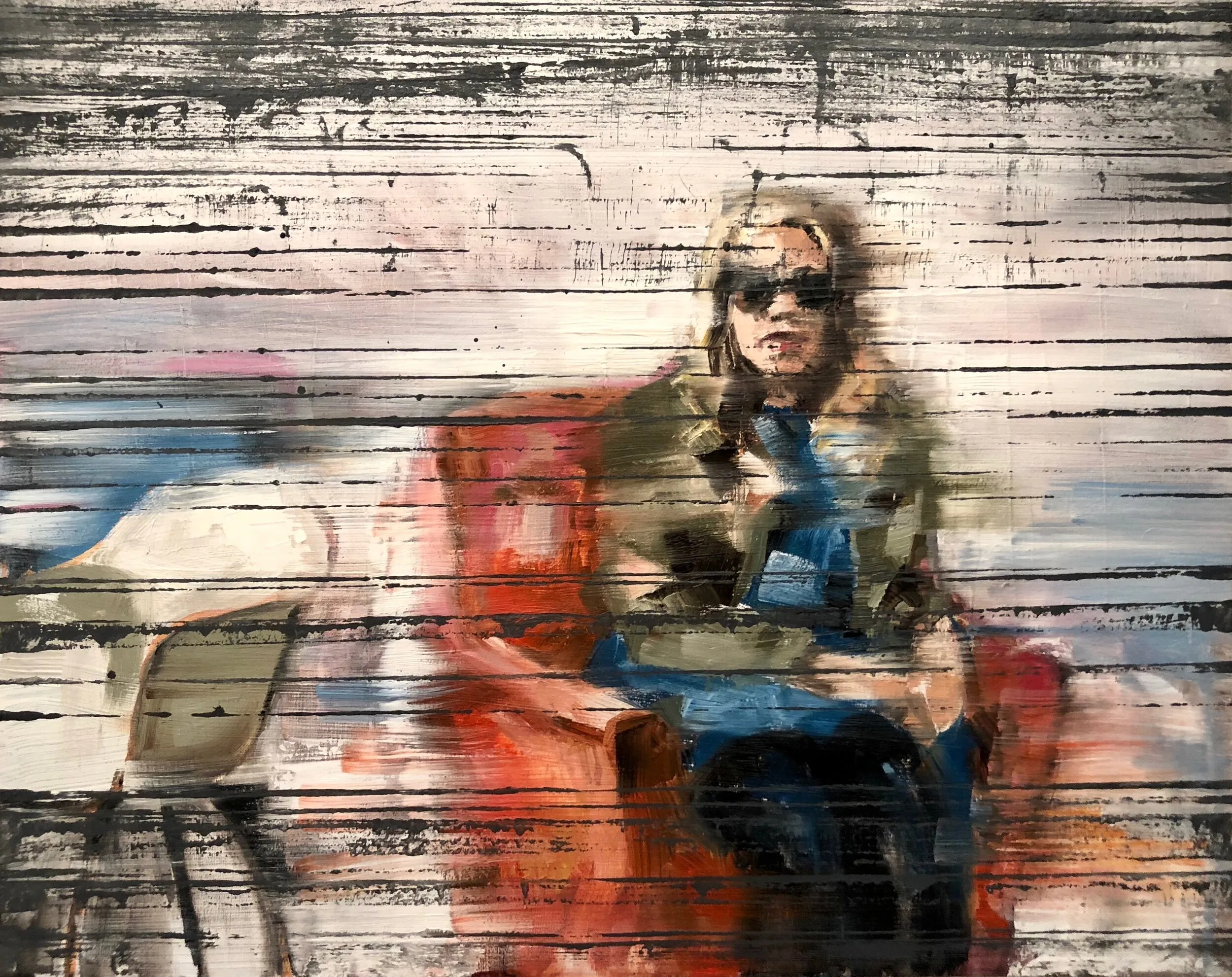 Obstructed Views, Oil on panel, 16” x 20”, by Chelsie Wilson